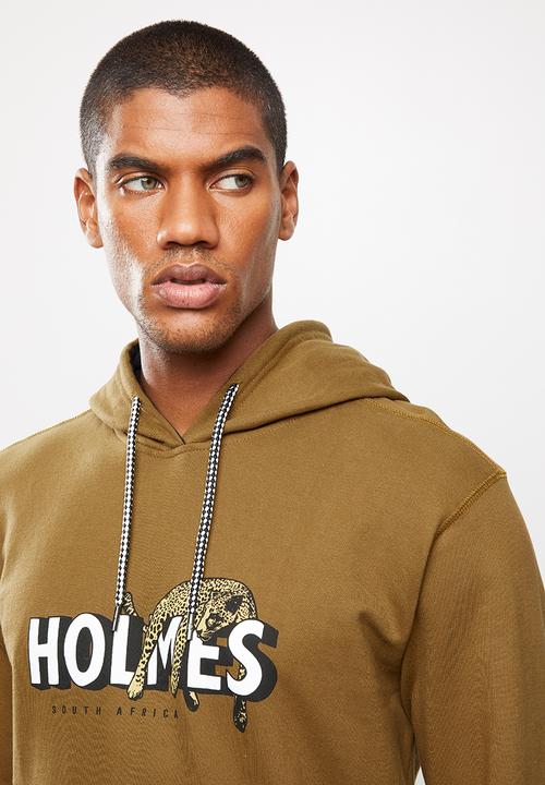 Holmes Bro's - Lazy cat pullover hoody - tobacco