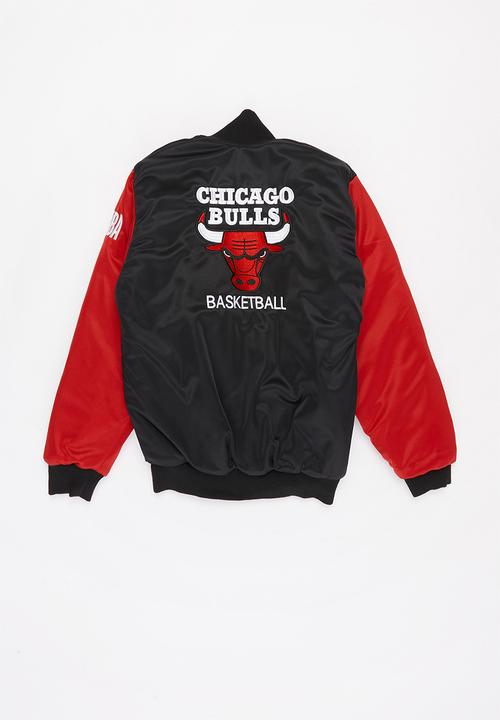NBA - Bulls icon logo bomber jacket - black & red