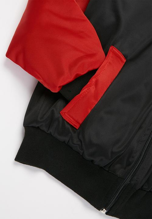 NBA - Bulls icon logo bomber jacket - black & red