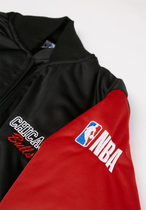 NBA - Bulls icon logo bomber jacket - black & red