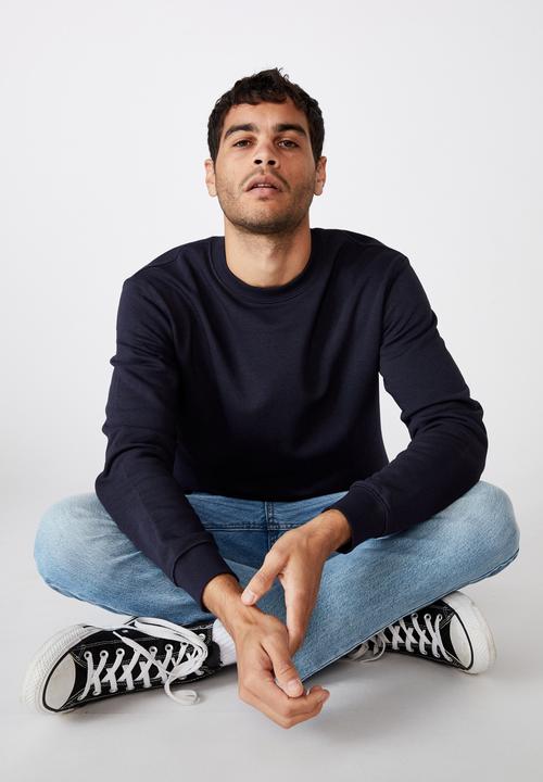 Cotton On - Essential crew fleece - navy