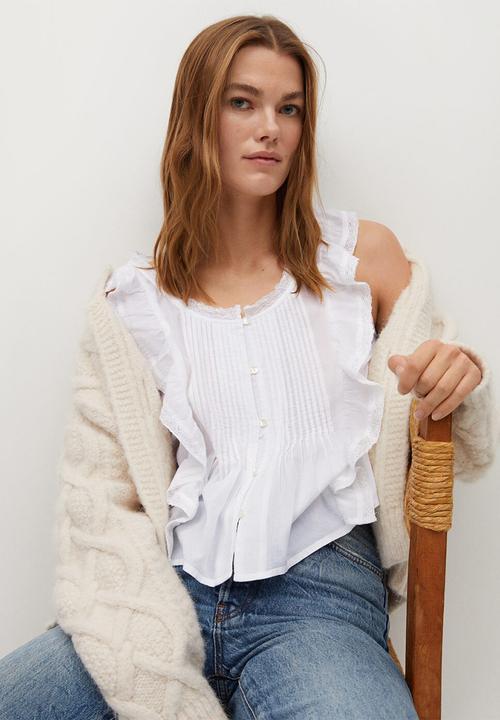 MANGO - Blouse romi - white