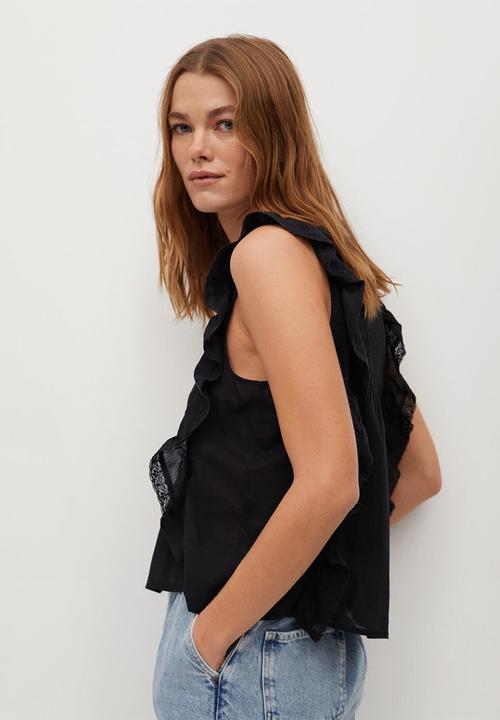 MANGO - Blouse romi - black