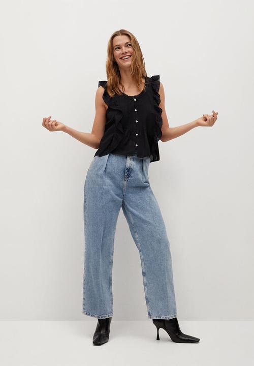MANGO - Blouse romi - black