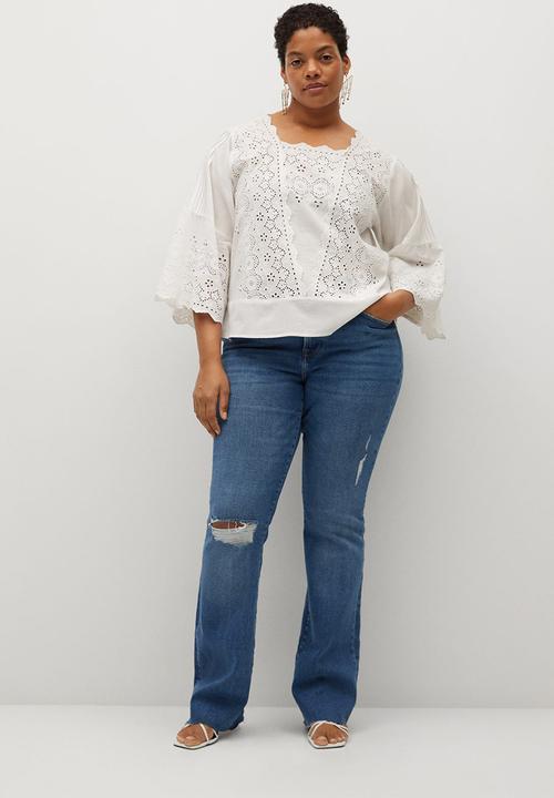 Violeta by Mango - Plus blouse - white