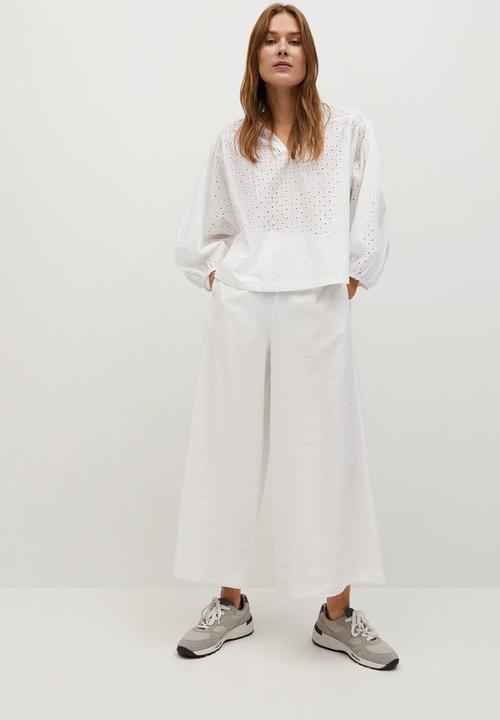 MANGO - Blouse ramo - off white