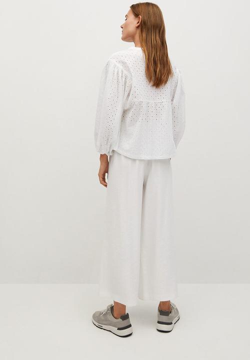 MANGO - Blouse ramo - off white