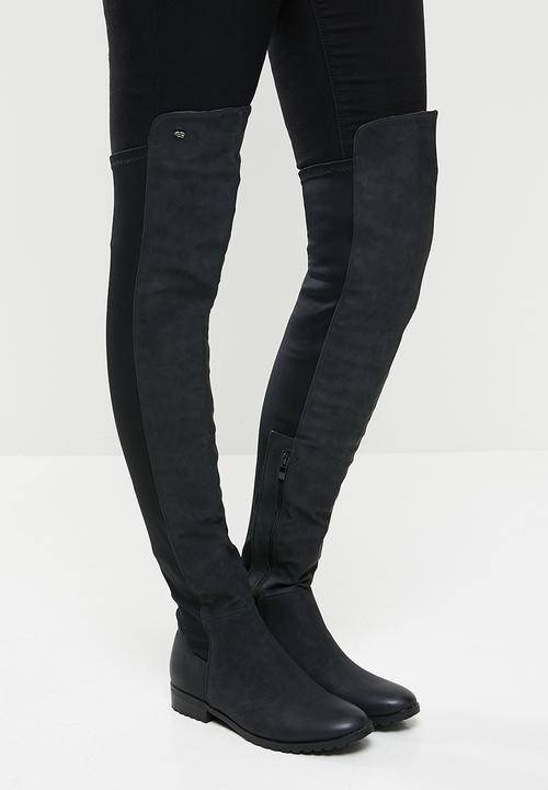 Miss Black - Krabi over the knee boot - black
