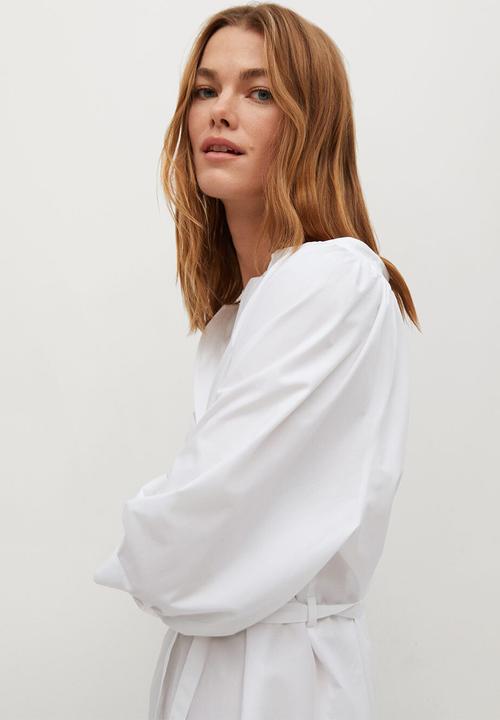 MANGO - Dress prado - white