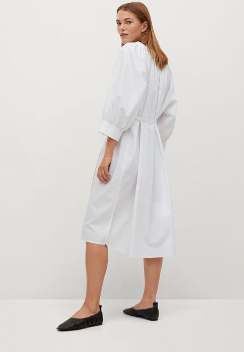 MANGO - Dress prado - white