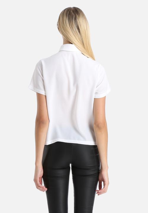 Glamorous - Beaded Short Sleeve Shirt