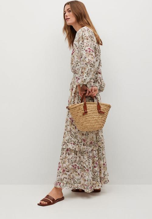 MANGO - Skirt farm - light beige