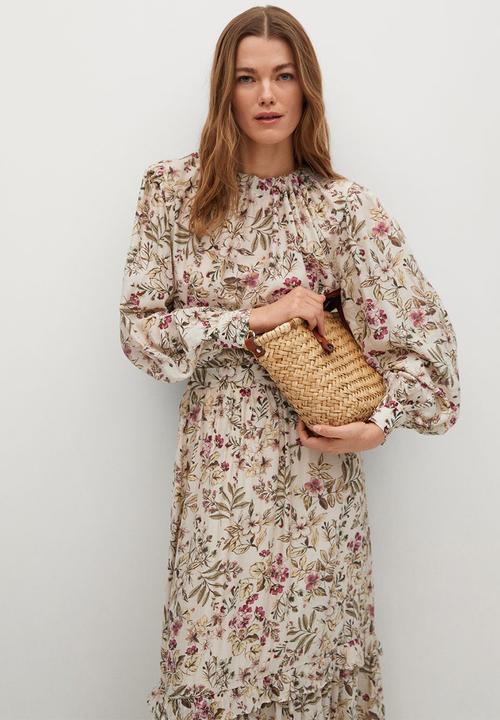 MANGO - Skirt farm - light beige