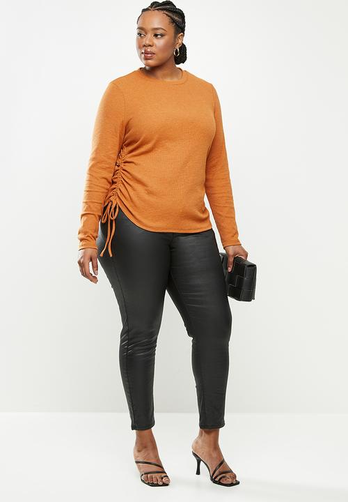 Glamorous - Plus shore knitted top - orange