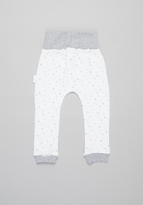 Little Lumps - Ribbed leggings - grey & white 