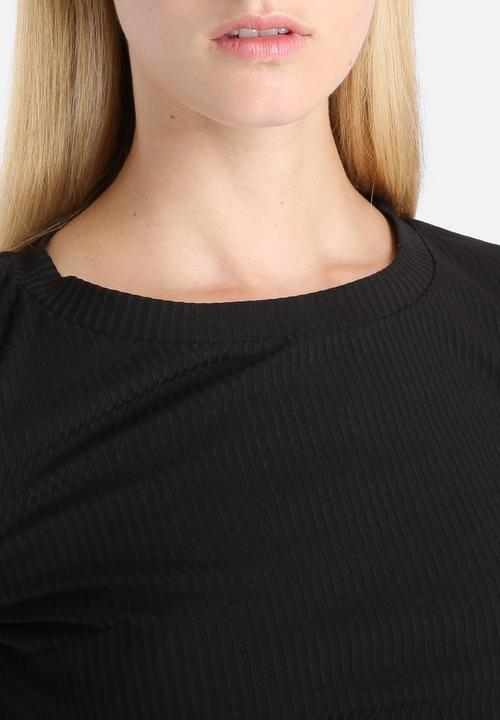 Glamorous - Ribbed Crop Tee