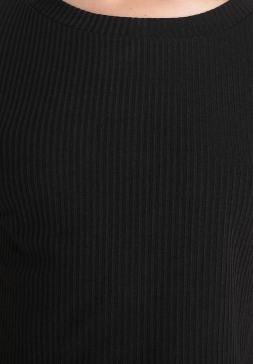 Glamorous - Ribbed Crop Tee