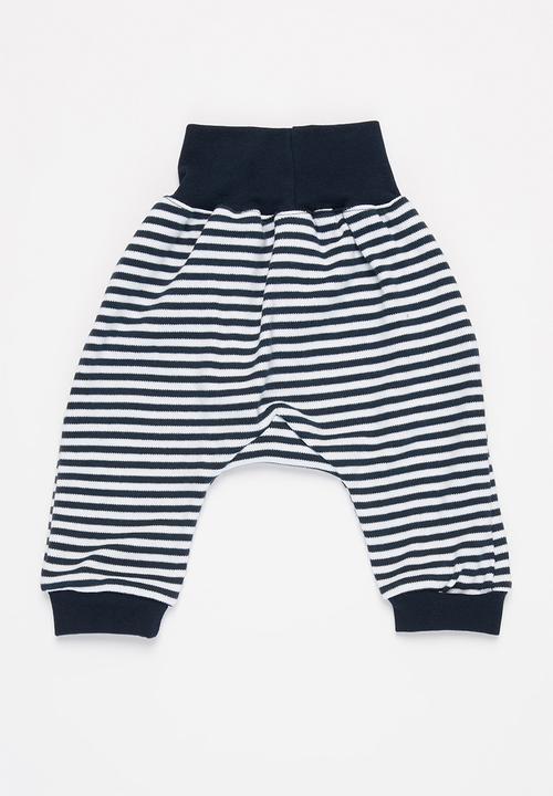Little Lumps - Slouch pants - navy & white