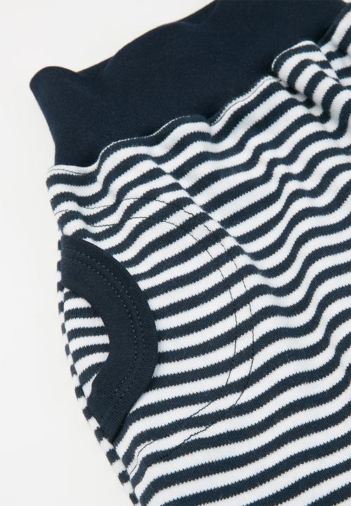Little Lumps - Slouch pants - navy & white