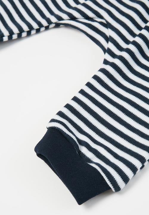 Little Lumps - Slouch pants - navy & white