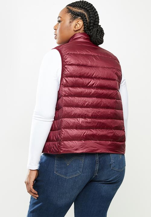STYLE REPUBLIC PLUS - Quilted gillet - burgundy