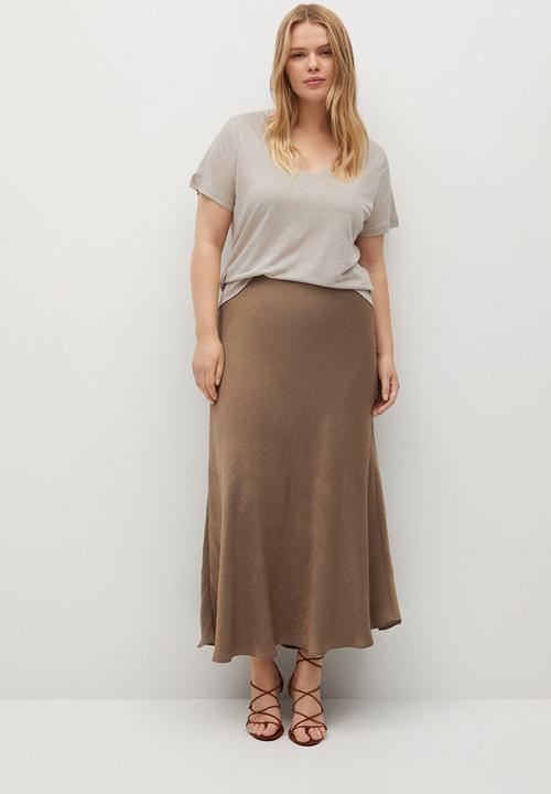 Violeta by Mango - Plus T-shirt silvery - light brown