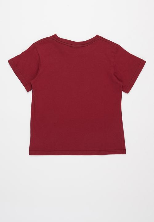 Fox - Foundation short sleeve tee - cranberry