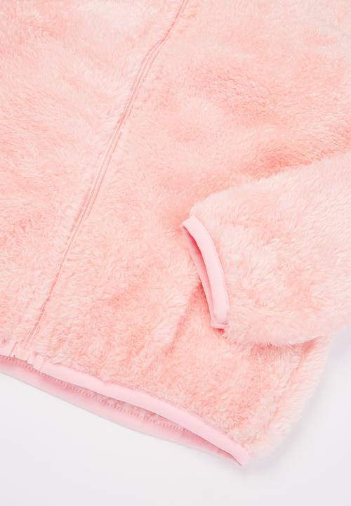 Baby Star - Fluffy zip through jacket - pink