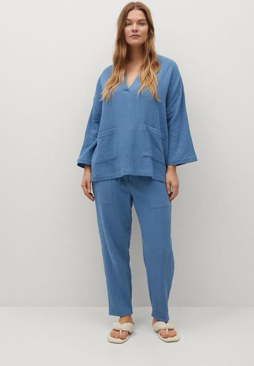 Violeta by Mango - Plus blouse night - blue