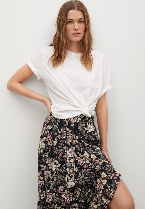 MANGO - Skirt farm - black