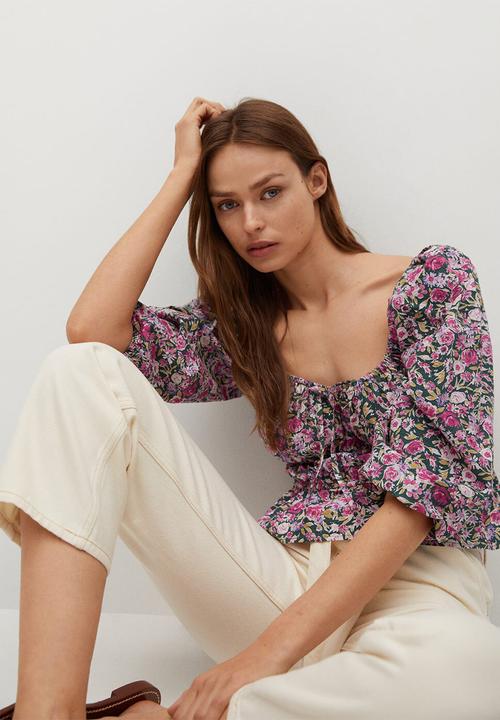 MANGO - Blouse linda - pink