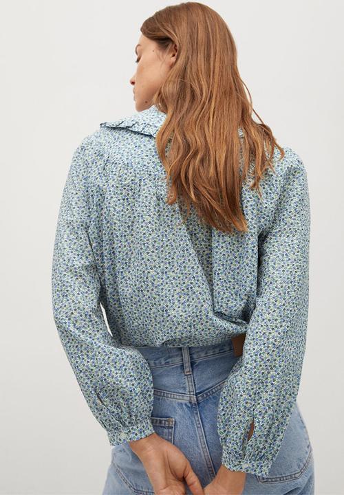 MANGO - Blouse bab - blue