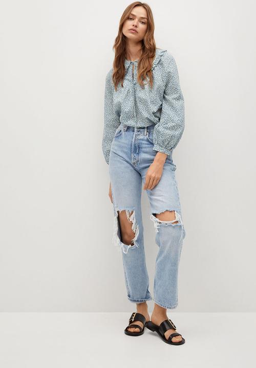 MANGO - Blouse bab - blue