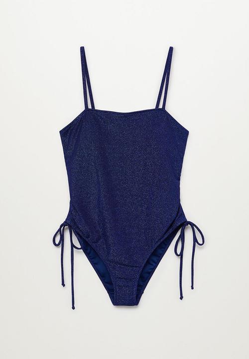 Violeta by Mango - Plus swimsuit diamond - dark blue 