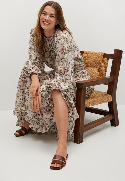 MANGO - Blouse farm - light beige