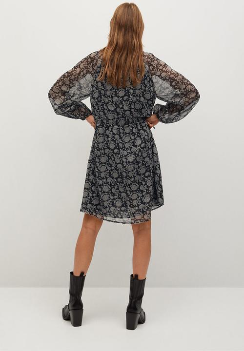 MANGO - Dress maura - black