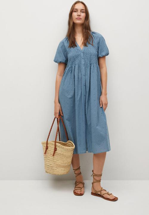 MANGO - Dress topu - blue