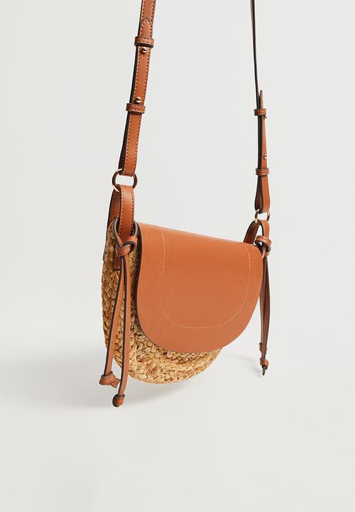 MANGO - Uriel bag - medium brown