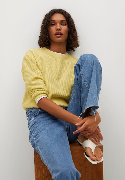 MANGO - Sweater circle - yellow