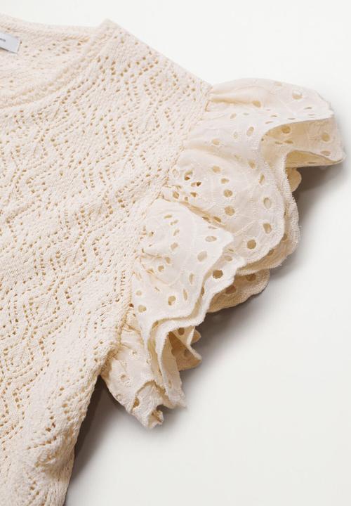 Violeta by Mango - Plus cardigan ulla - light beige