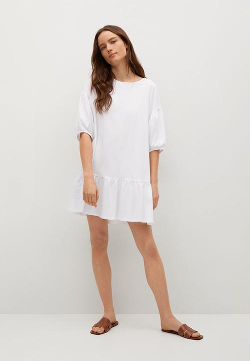 MANGO - Dress dailin - white