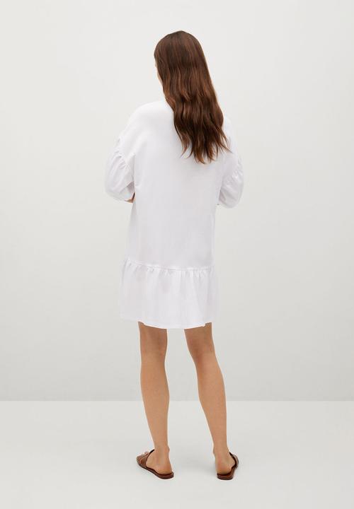 MANGO - Dress dailin - white