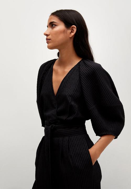 MANGO - One-piece suit moon - black