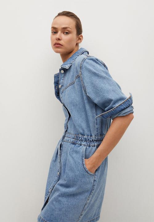 MANGO - Dress luna - blue