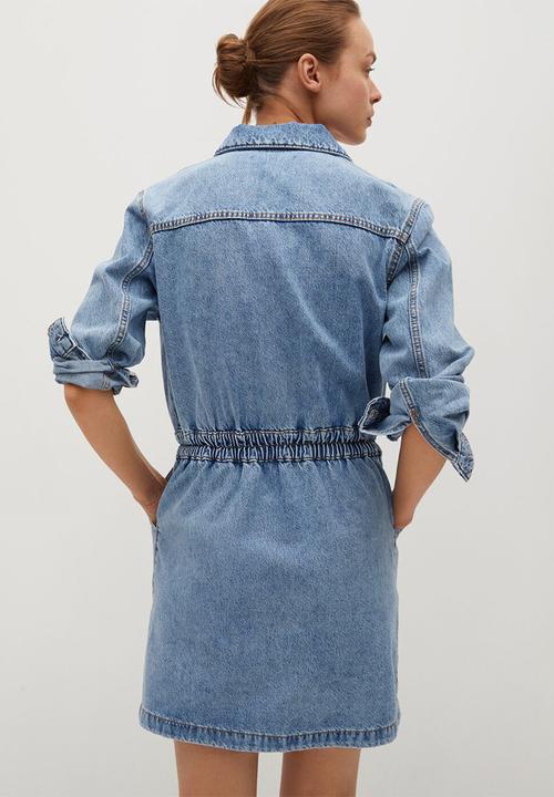 MANGO - Dress luna - blue
