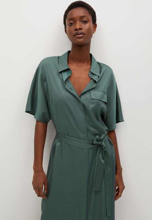 MANGO - Dress marita - green
