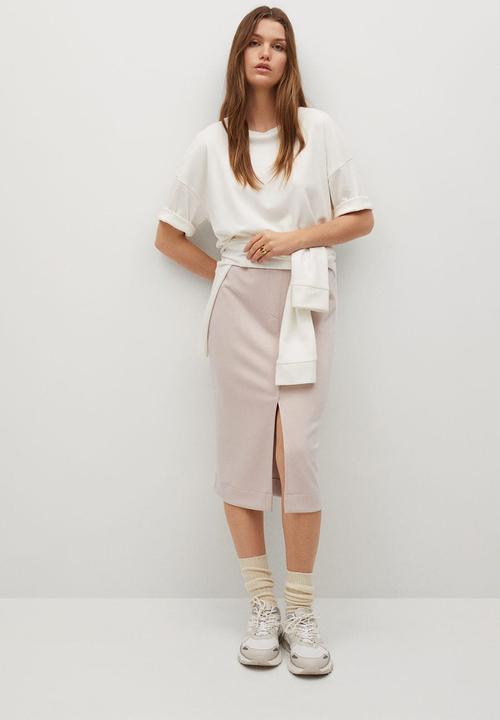 MANGO - Skirt lisbeth - light beige