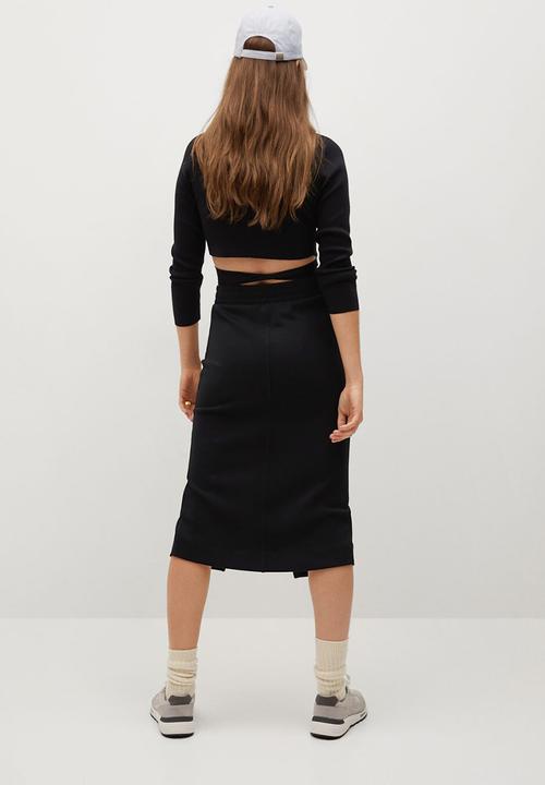 MANGO - Skirt lisbeth - black