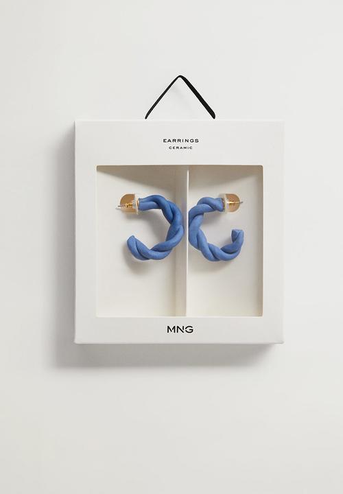 MANGO - Taron earrings - blue