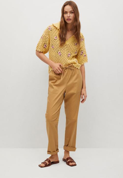 MANGO - Polo tshirt lorea - yellow